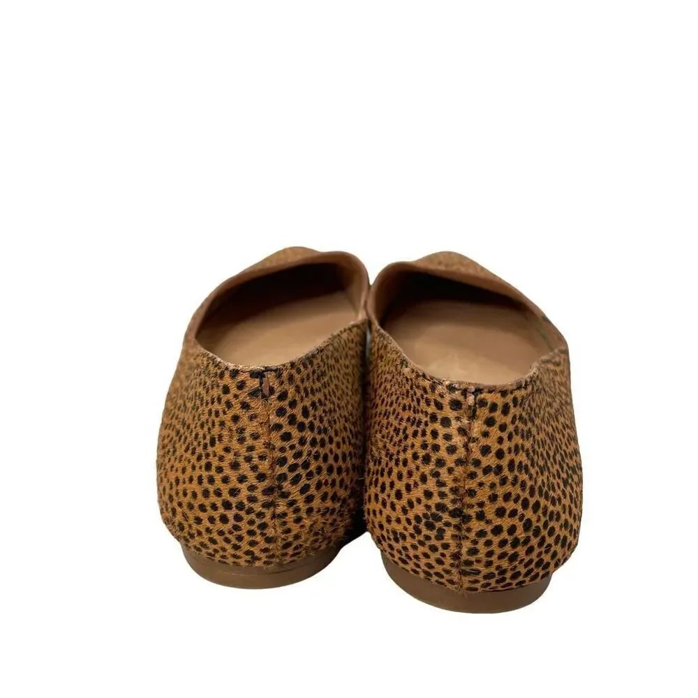 Madewell The Lizbeth Flats in Dotted Calf‎ Hair Size 7 leopard